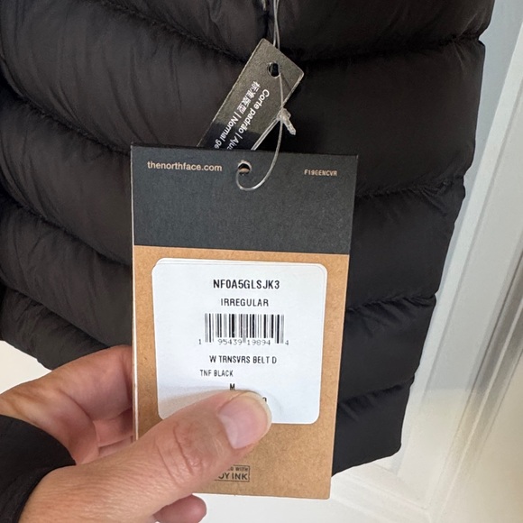 The North Face Women's Black Puffer Jacket with Faux Fur Hood - Picture 3 of 9